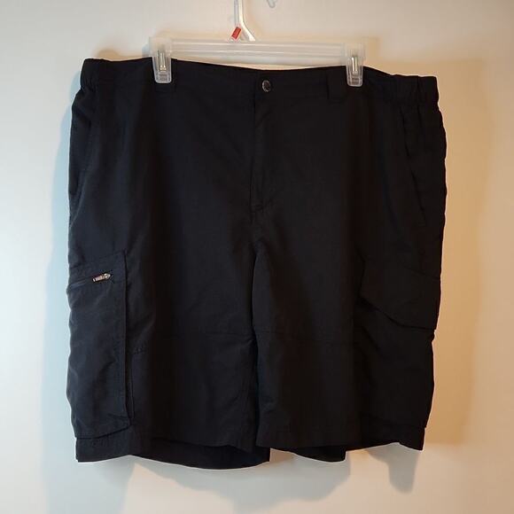 COLUMBIA Cargo Style Shorts Black Men's Size 42x10 NICE!! - Picture 2 of 10